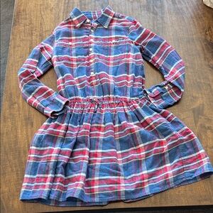 Polo by Ralph Lauren Blue and Red Plaid Kids Casual Dress